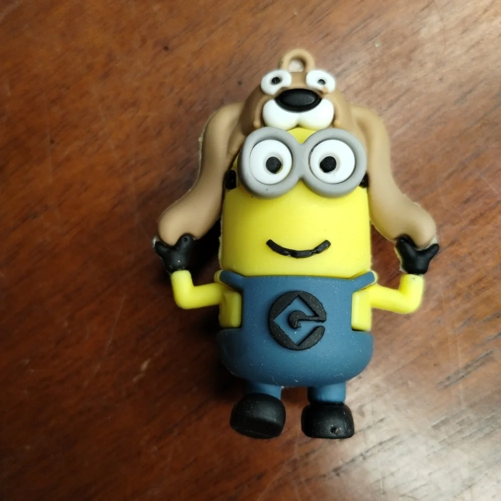 New Minion Puppy Dog Hat Keychain